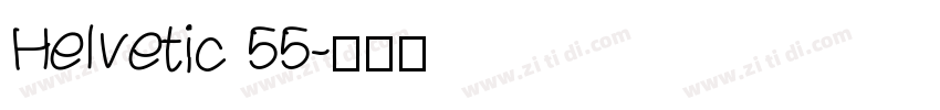 Helvetic 55字体转换